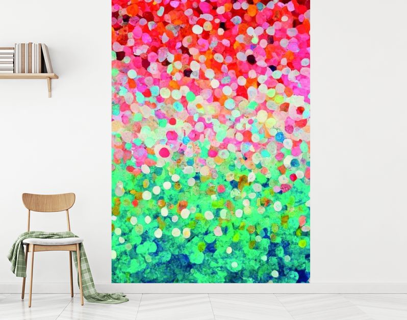 DOTS Eva's tintentuin, kleurrijk verloop in stippen