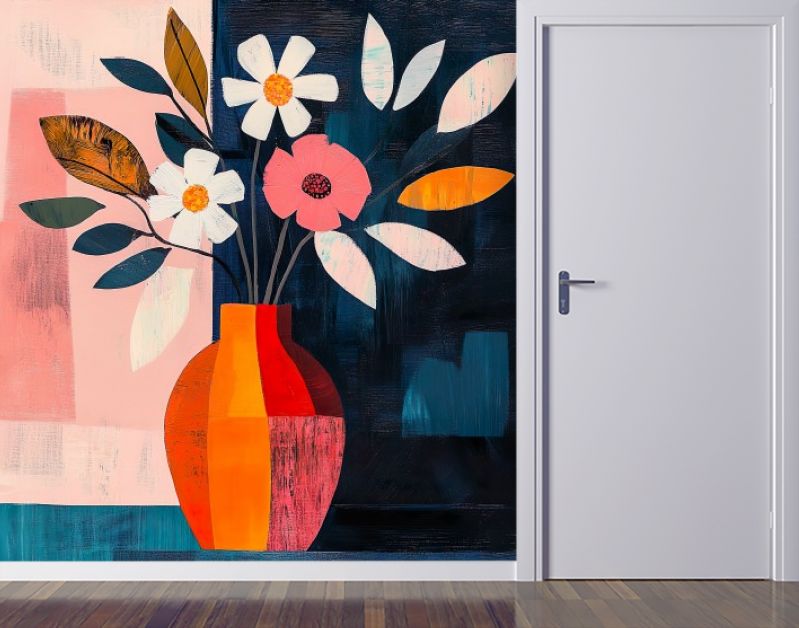 Abstract flower bouquet