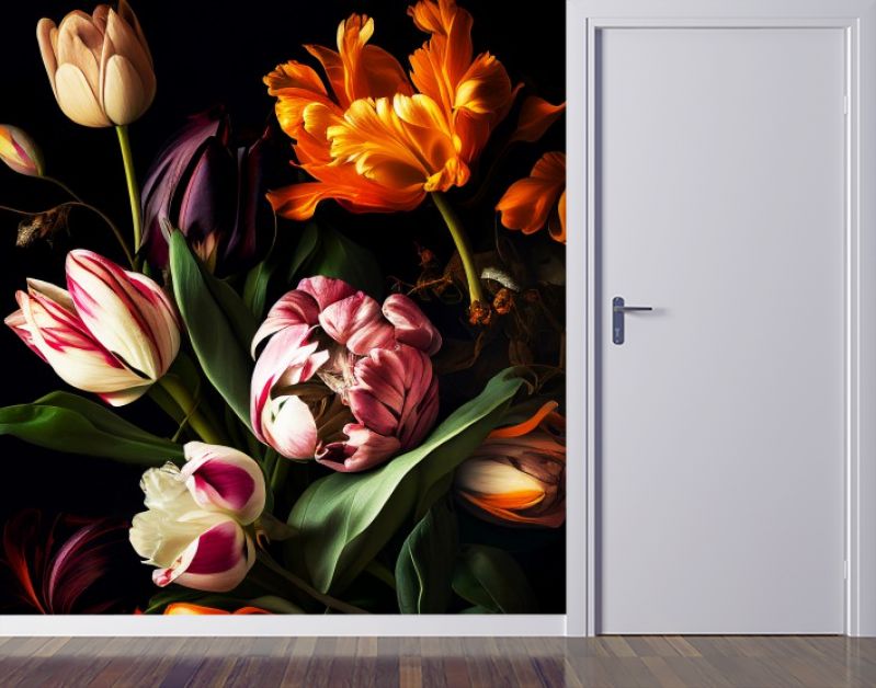 Bloemenpracht Kleurrijke Tulpen