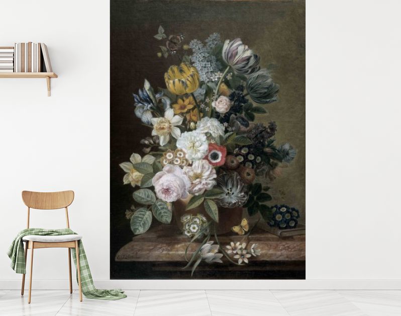 Stilleven met bloemen, Eelke Jelles Eelkema, 1815 - 1839