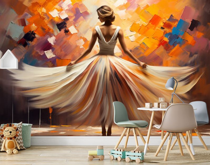 illustratie ballerina creativiteit vrouwelijkheid kunst dans schilderen zelfexpressie vrouw