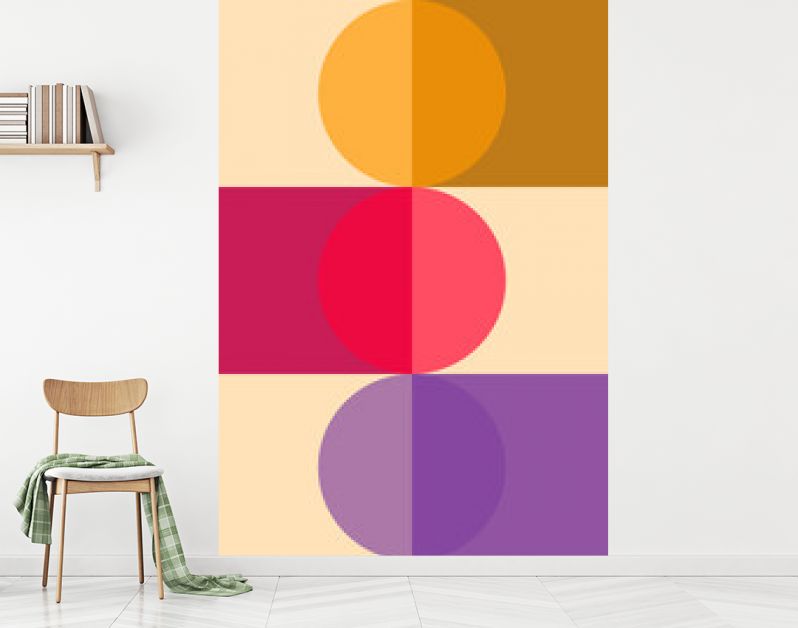 Bauhaus kunst grafisch ontwerp voor moderne abstracte muurkunst, poster, kunstdruk, Scandinavisch, canvas, lijst en woondecoratie