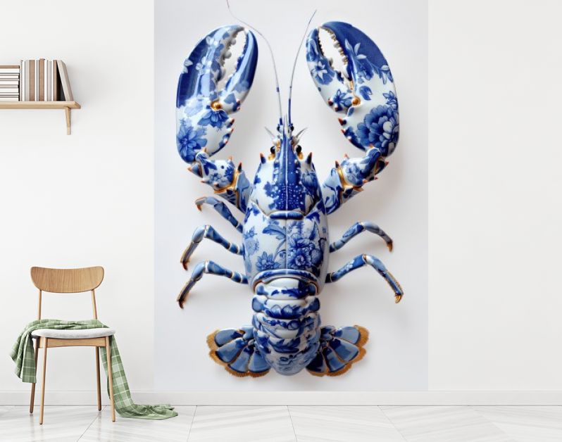 Delft Blue Flower Lobster