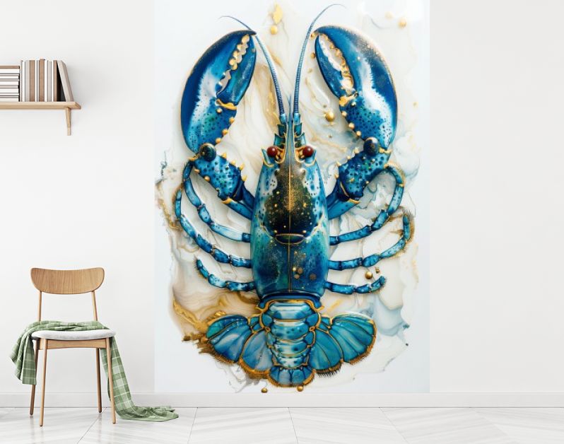 Lobster blue ink