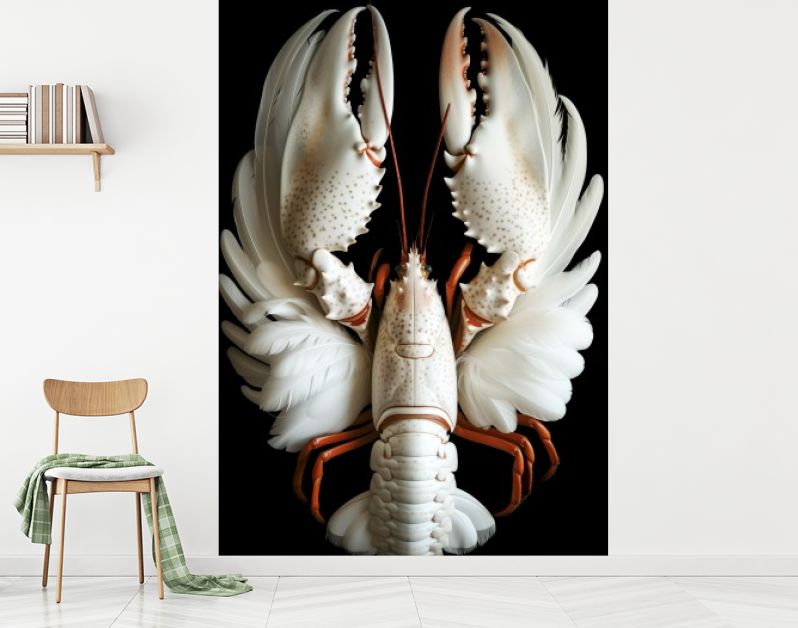 Lobster swan feathers