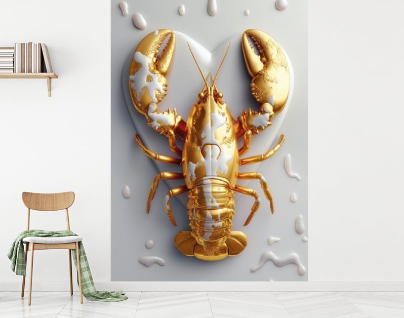 LobsterLuxe GoldenLobster WitHeart