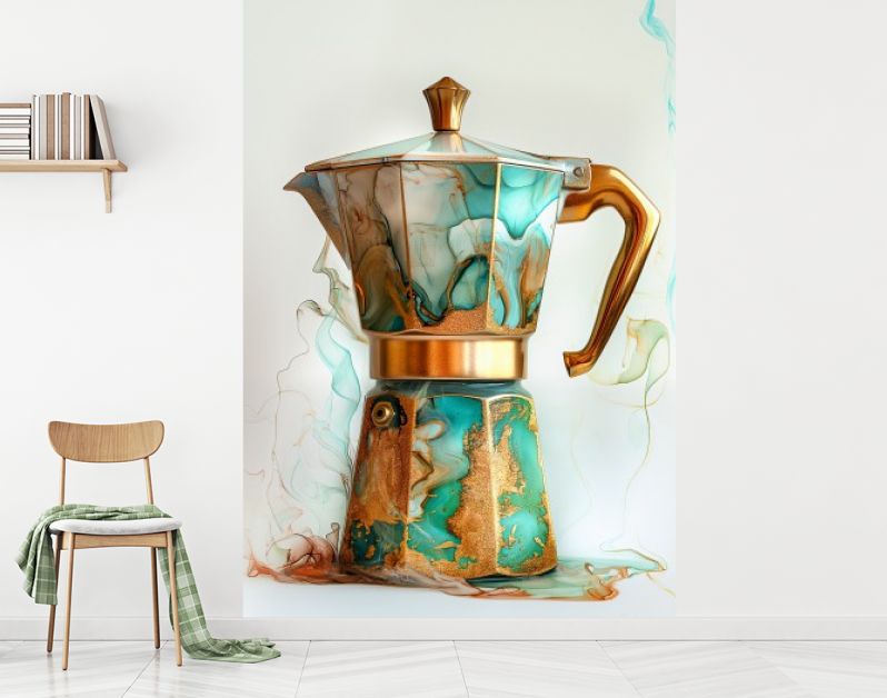 Percolator groen marmer