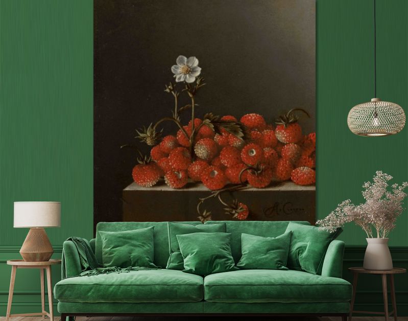 Adriaen Coorte, Stilleven met bosaardbeien, 1705