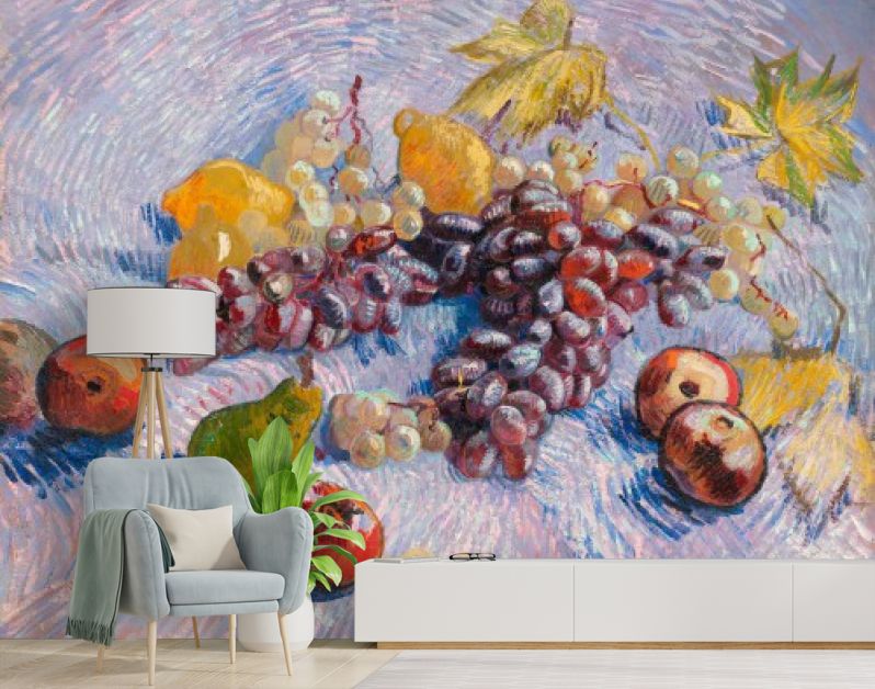 Grapes, Lemons, Pears, and Apples (1887)