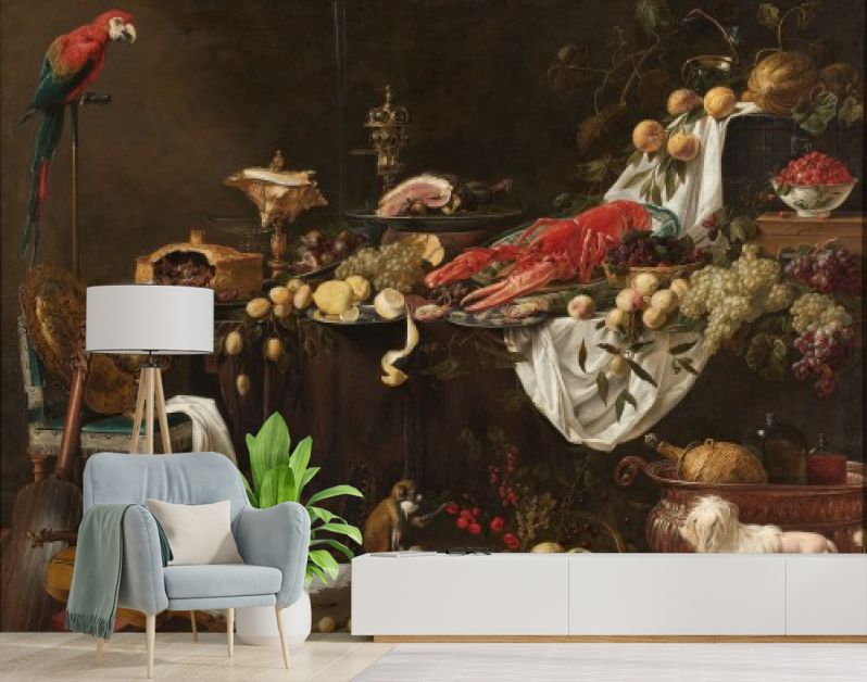 Pronkstilleven, Adriaen van Utrecht, 1644 