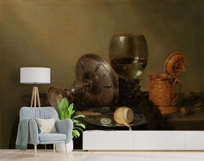 Stilleven met vergulde bierkan, Willem Claesz. Heda, 1634