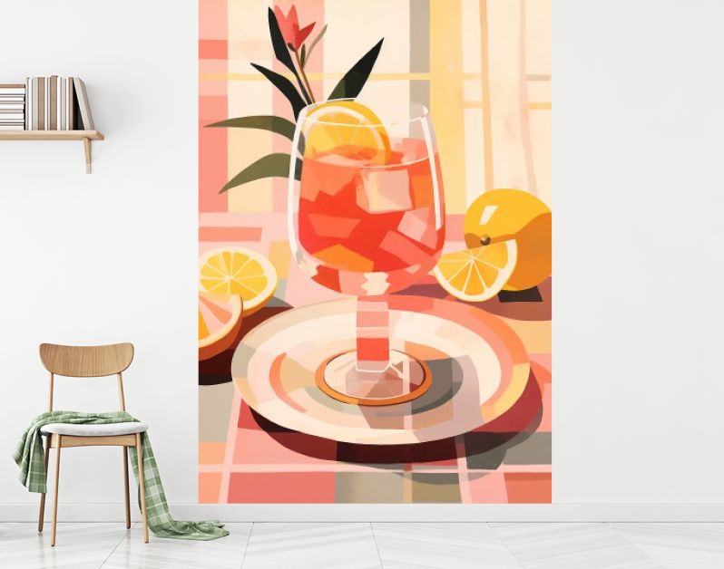 Schilderachtige Smaken Losse Stijl van Cocktails en Plateaus