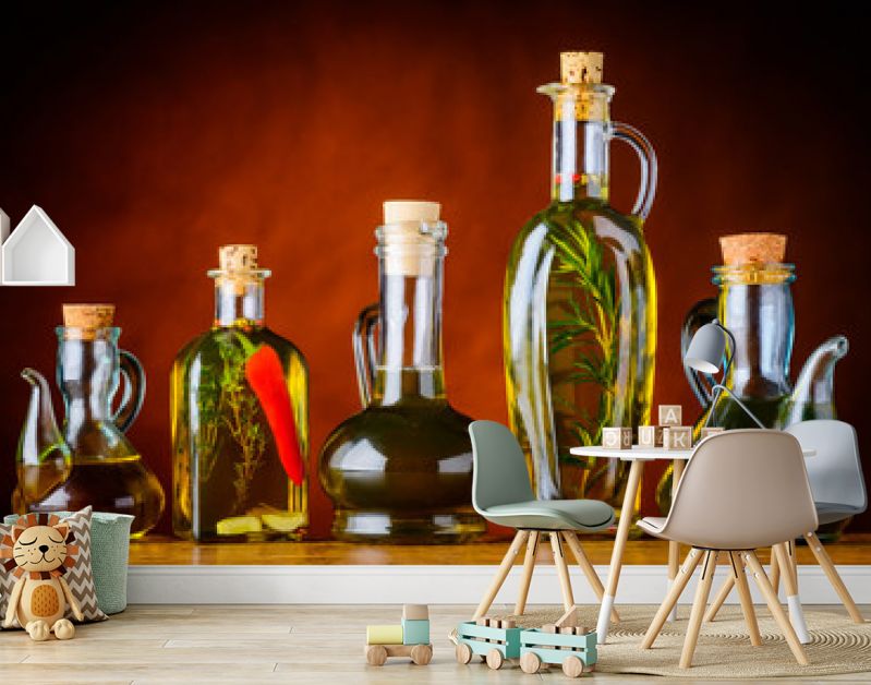 Bottles of Cooking Oil