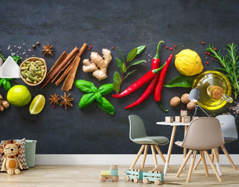 Verse aromatische kruiden en specerijen om te koken