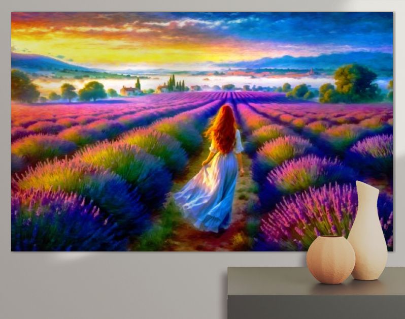 Lila Lavendel - Vrouw in de Lavendel