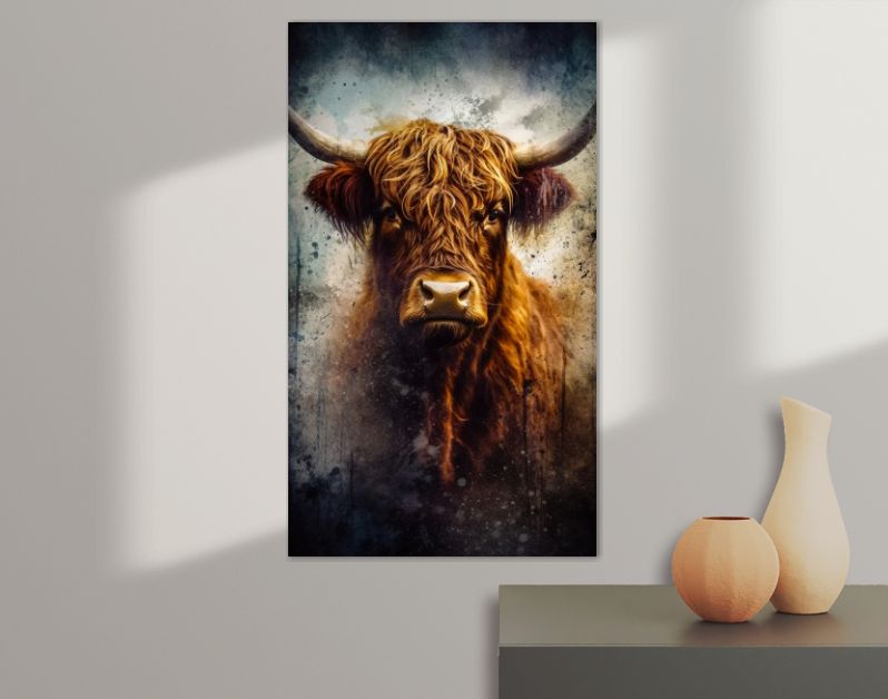 Schotse Hooglander portret