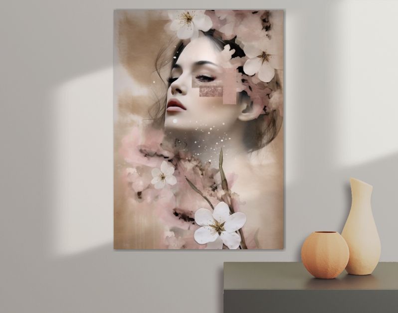 Cherry blossom woman