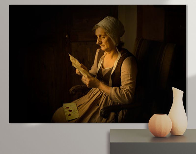 Rembrandt portret van lezende vrouw