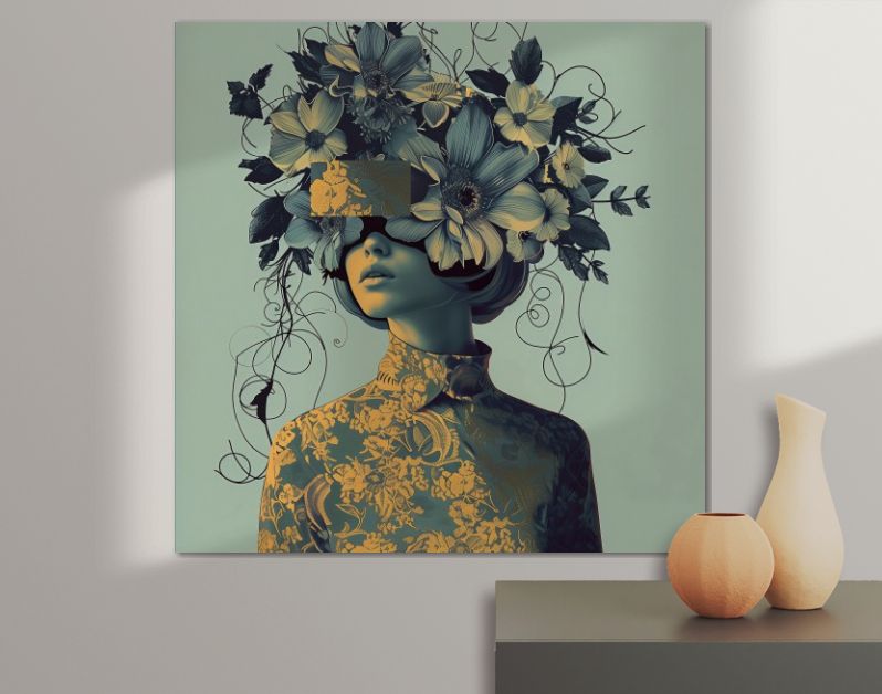 Harmonie in geel en blauw