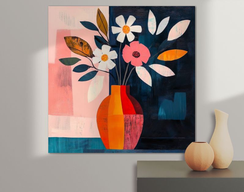 Abstract flower bouquet