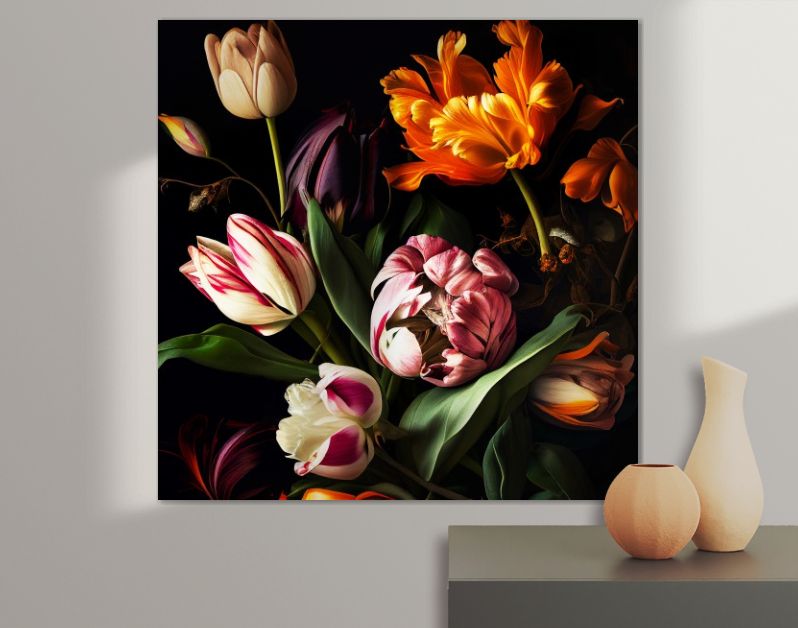 Bloemenpracht Kleurrijke Tulpen