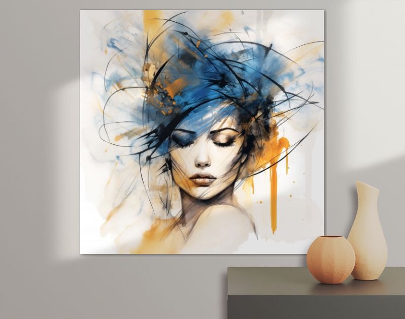 Watercolor headpiece