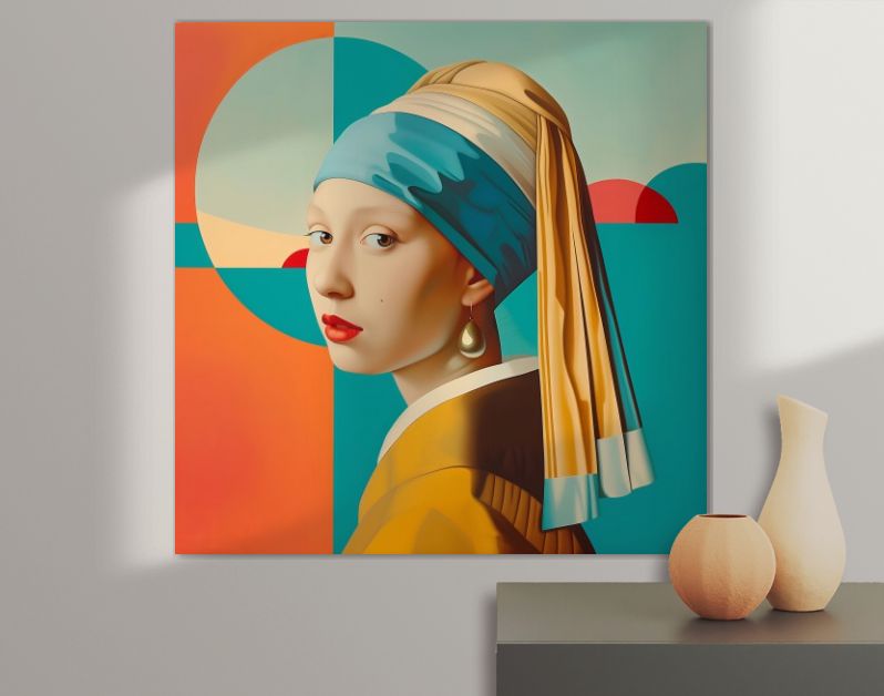 Meisje met parel modern