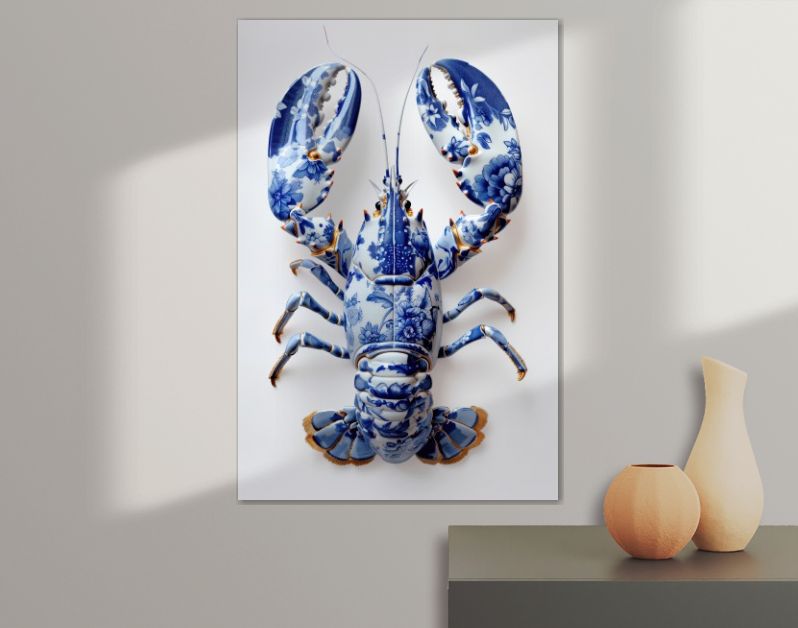 Delft Blue Flower Lobster
