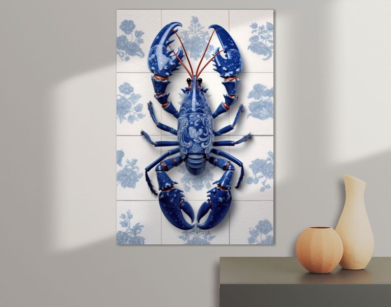 LobsterLuxe DelftBlue kitchen