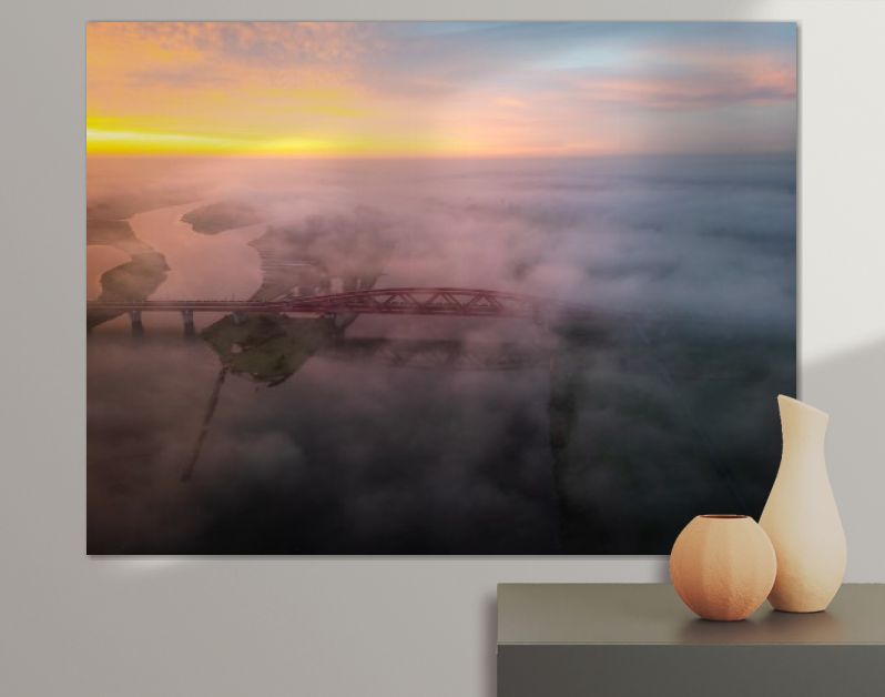 Zwolle Hanzeboog in de mist