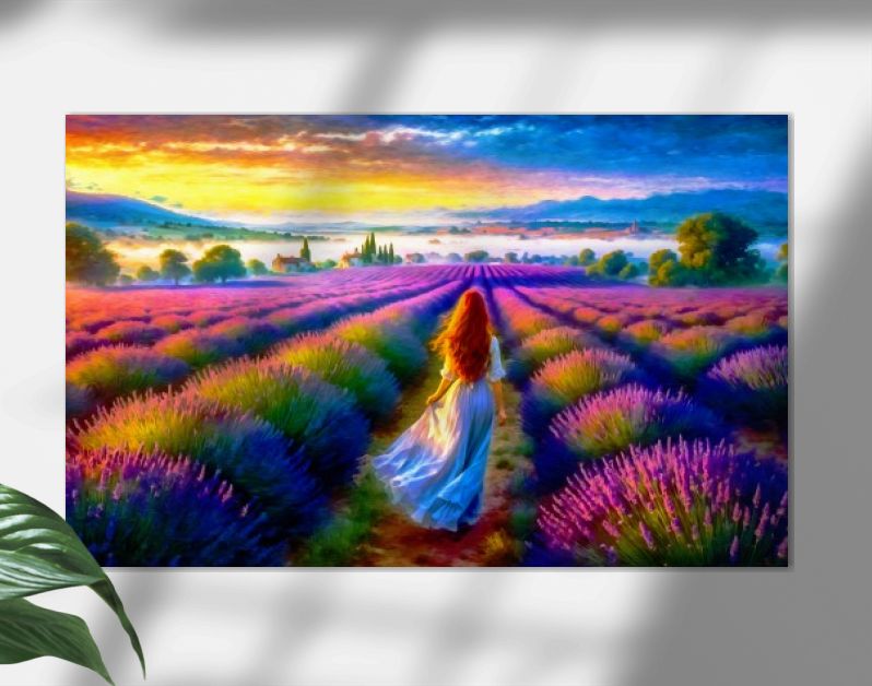 Lila Lavendel - Vrouw in de Lavendel