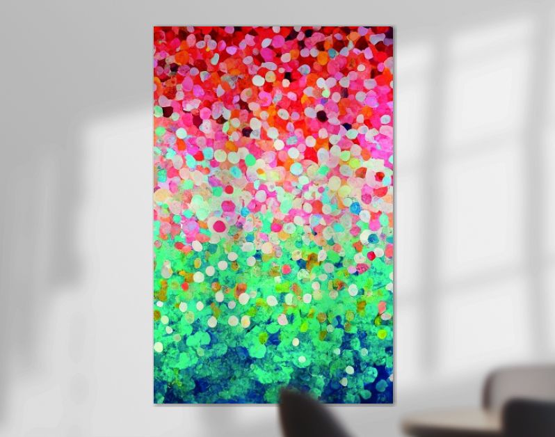 DOTS Eva's tintentuin, kleurrijk verloop in stippen