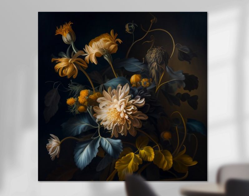 Harmony in goud en petrol