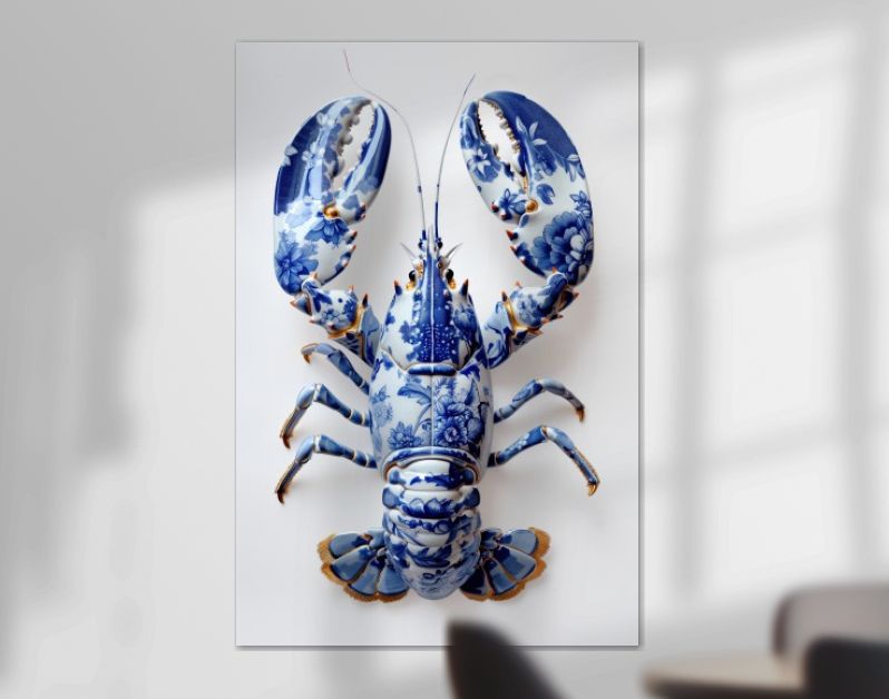 Delft Blue Flower Lobster
