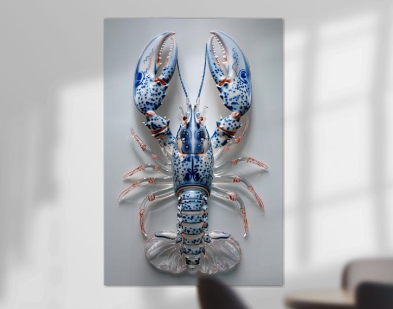 Glass lobster DelftBlue