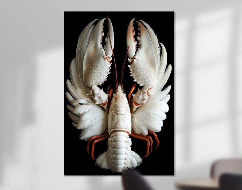 Lobster swan feathers