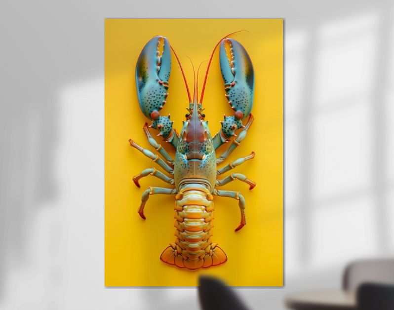 Yellow kopergroengele kreeft