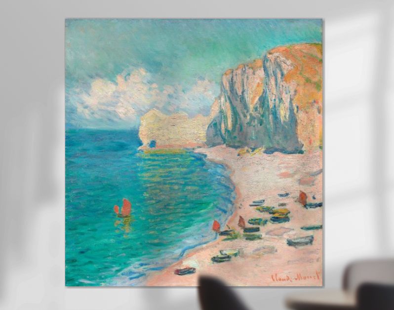 The Beach and the Falaise d'Amont (1885)