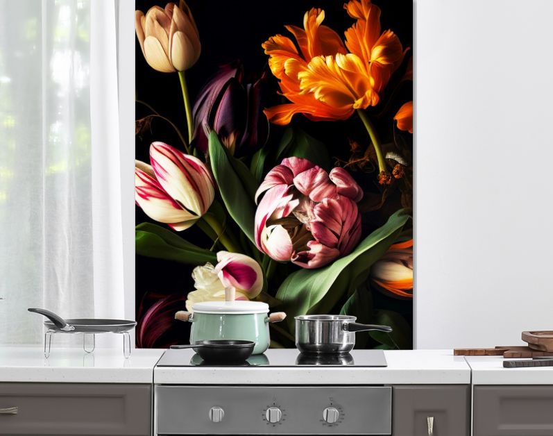 Bloemenpracht Kleurrijke Tulpen