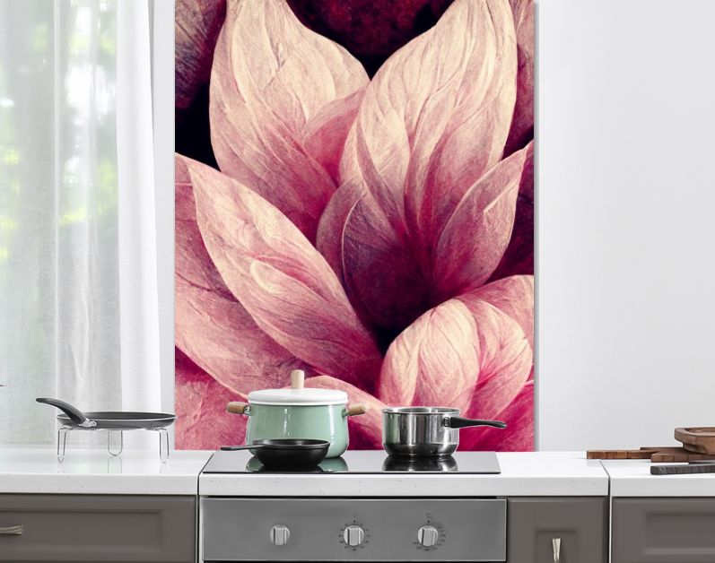 Bloemrijk oudroze, stijlvol bloemmotief creatief