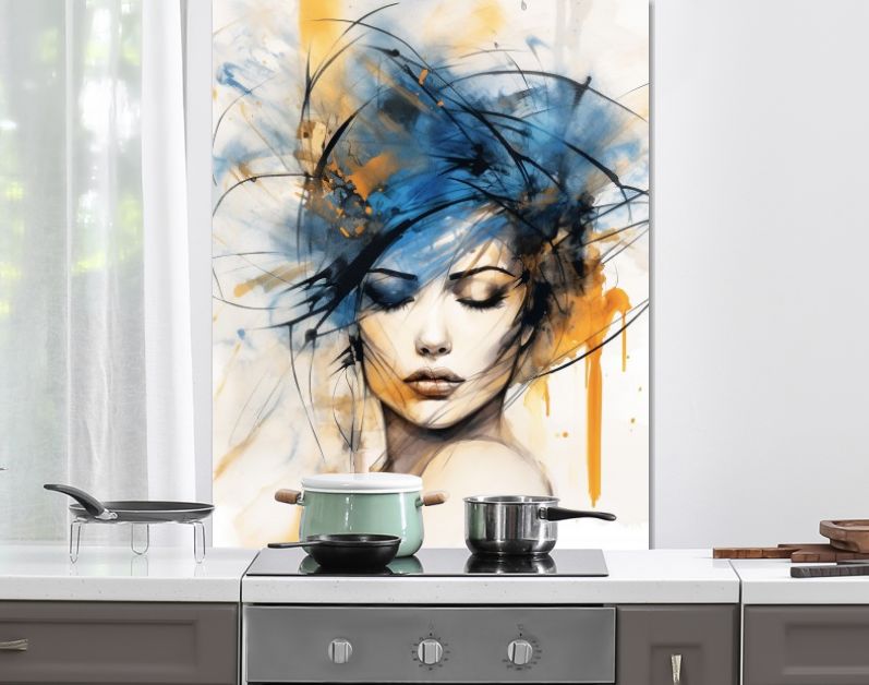 Watercolor headpiece