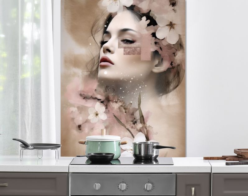 Cherry blossom woman