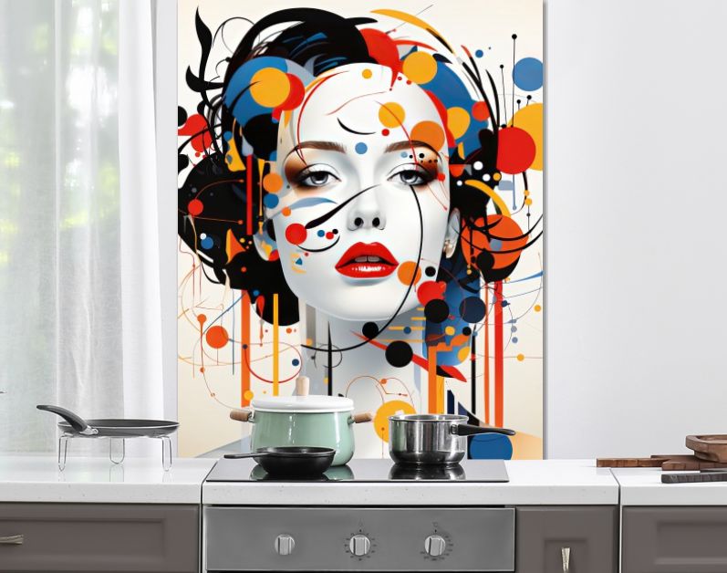 Abstract portret vrouw