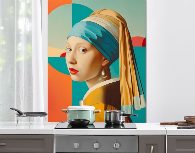 Meisje met parel modern