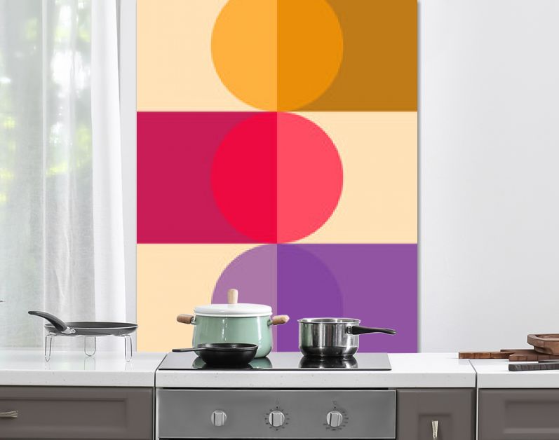 Bauhaus kunst grafisch ontwerp voor moderne abstracte muurkunst, poster, kunstdruk, Scandinavisch, canvas, lijst en woondecoratie