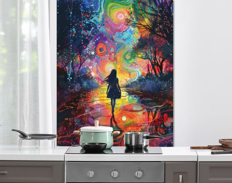 Kleurrijke wandeling