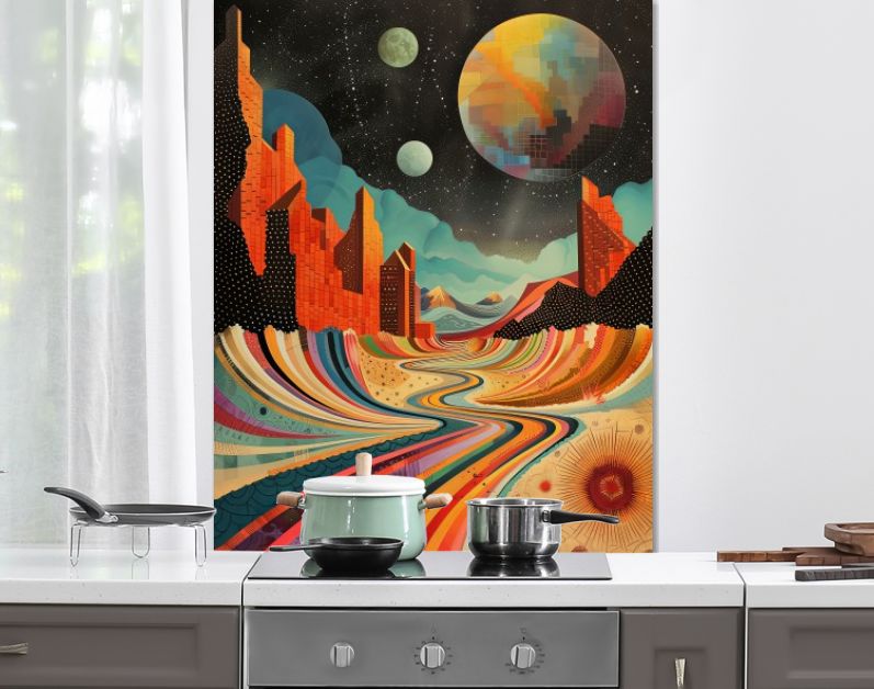 Psychedelisch landschap