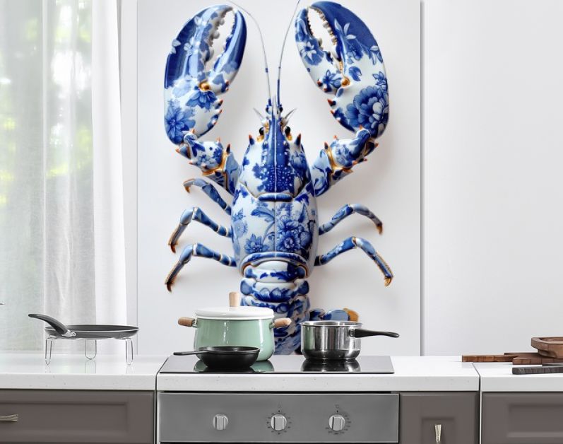 Delft Blue Flower Lobster