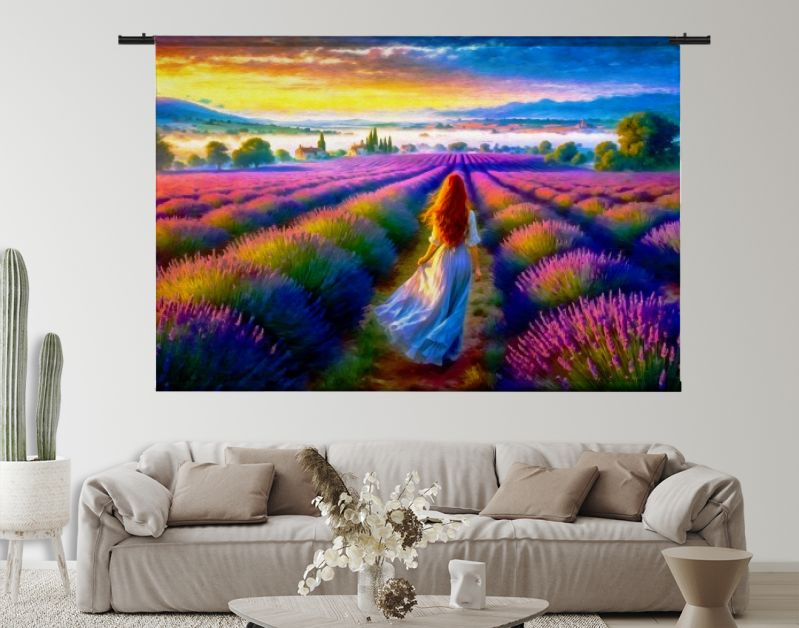 Lila Lavendel - Vrouw in de Lavendel