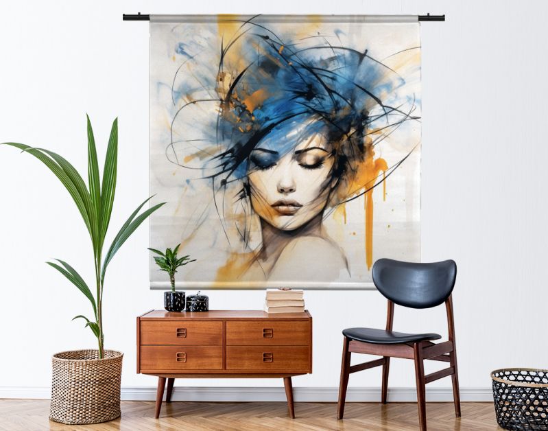 Watercolor headpiece